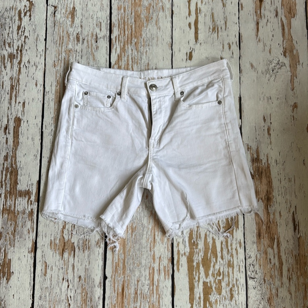 America Eagle Midi cut off shirts white size 10